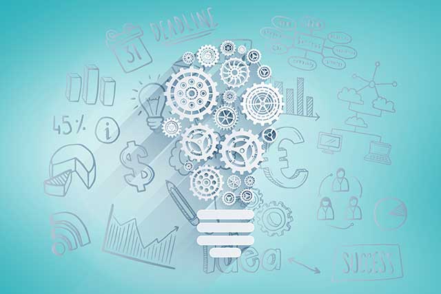 Light bulb made with gears